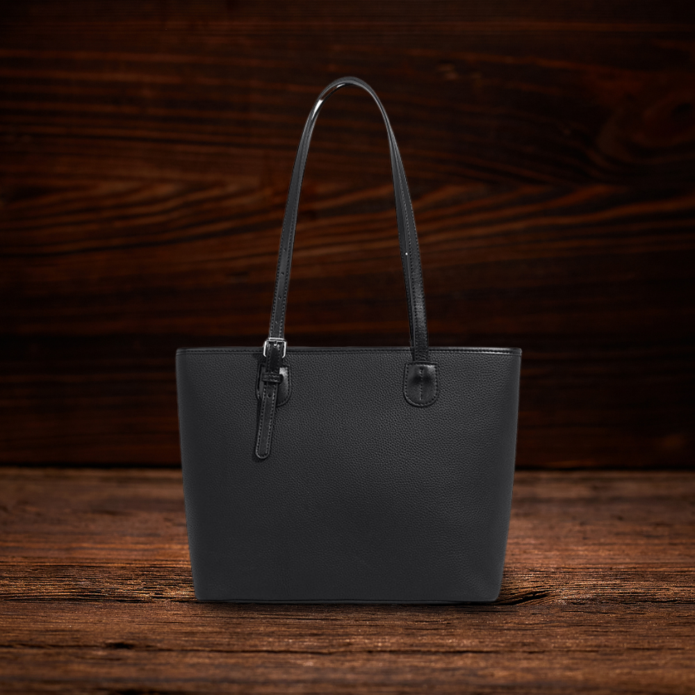 BERK | Tote Tasche aus weichem, genarbtem Leder mit großem Fassungsvermögen