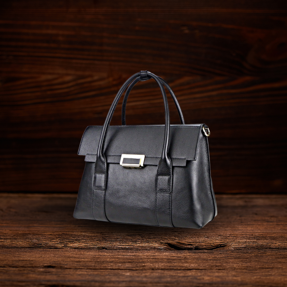 BERK | Echtes Leder Schloss Schnalle Tasche