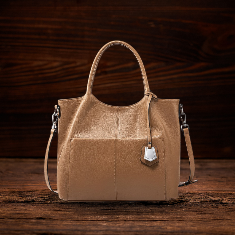 BERK | Elegante Leder-Tote-Tasche mit großem Fassungsvermögen