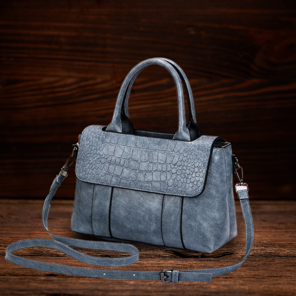 BERK | Strukturierte Ledertasche mit großem Fassungsvermögen