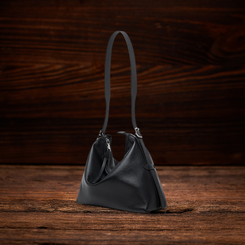 BERK | Echtes Leder Lazy Tote Umhängetasche