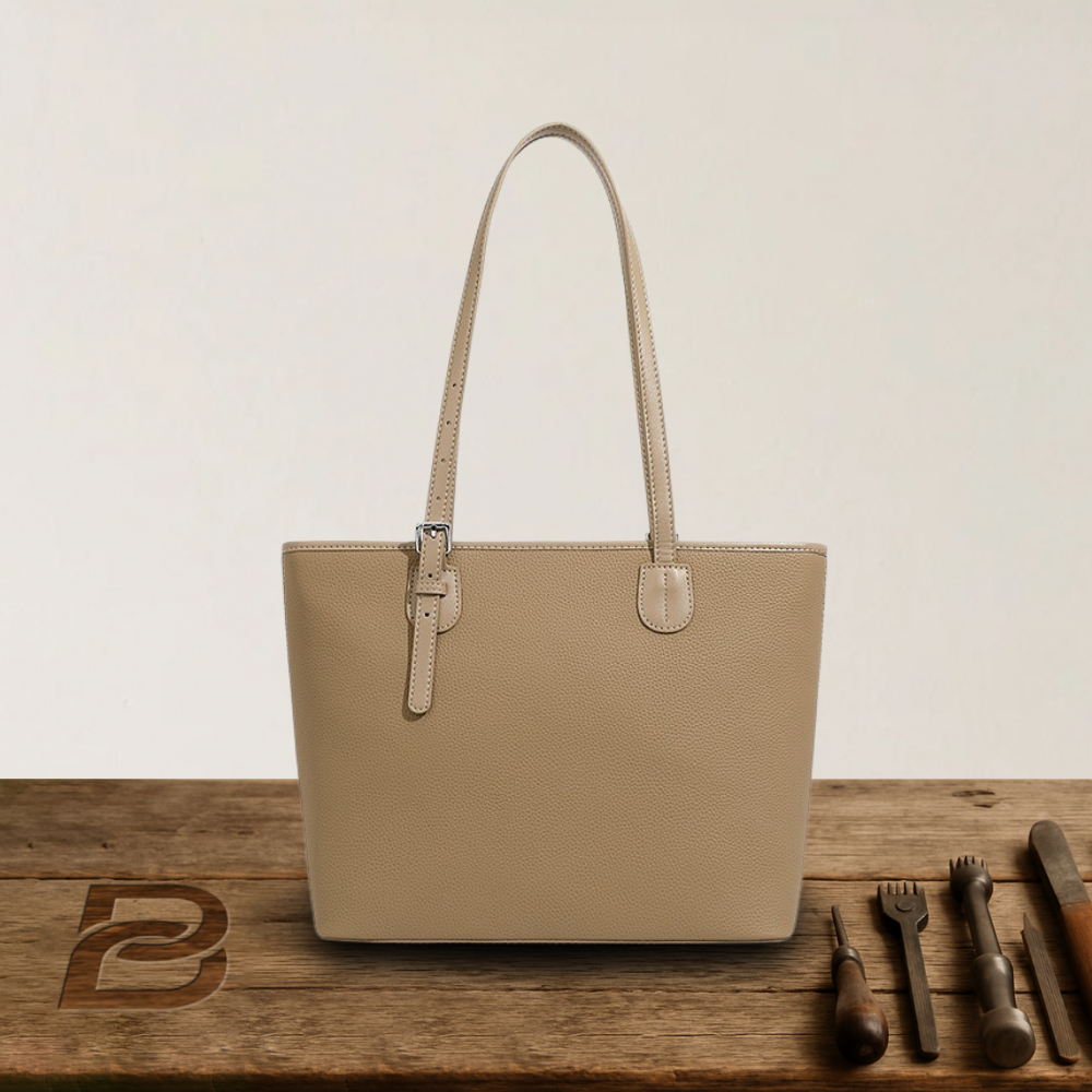 BERK | Tote Tasche aus weichem, genarbtem Leder mit großem Fassungsvermögen