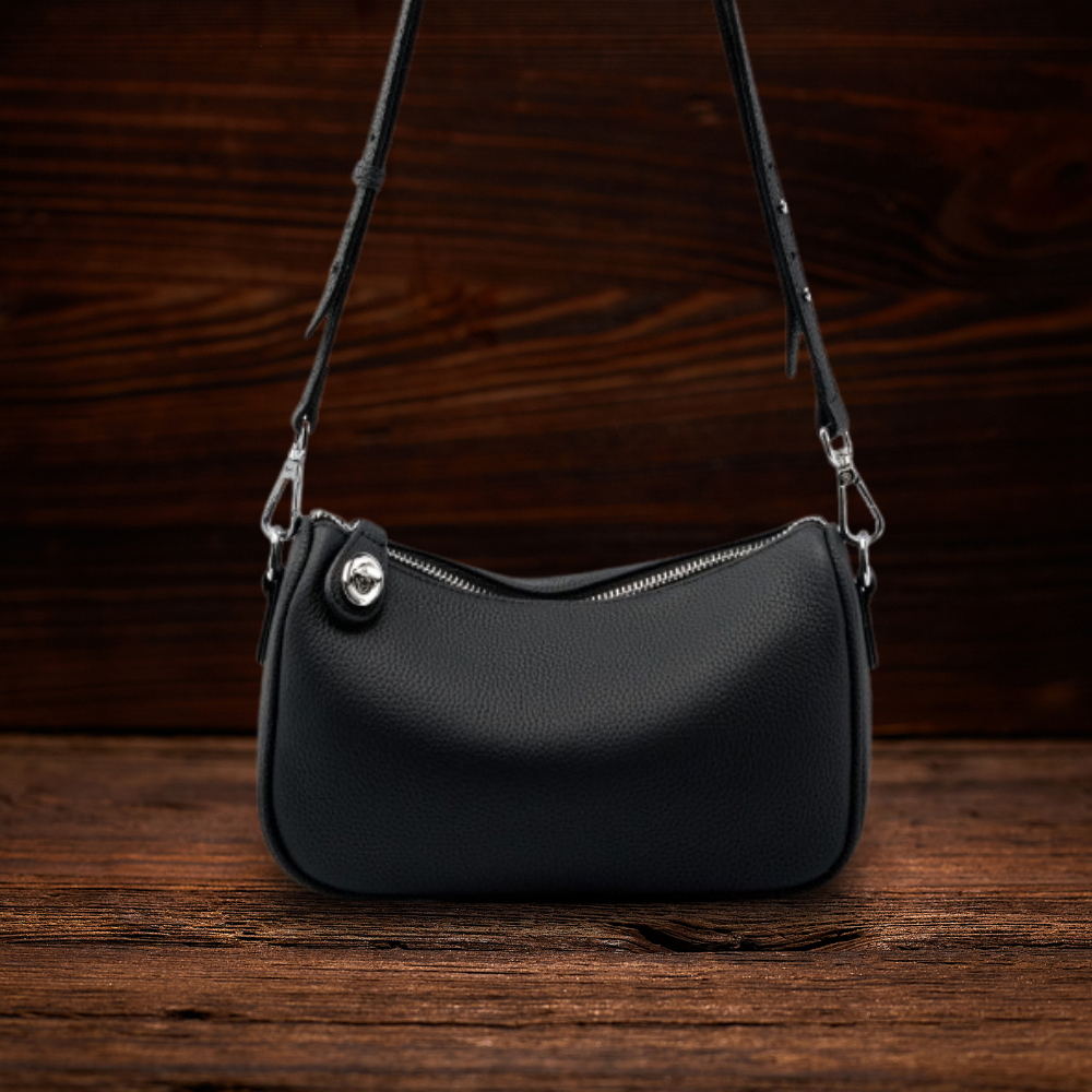 BERK | Einfache alltägliche Crossbody-Ledertasche