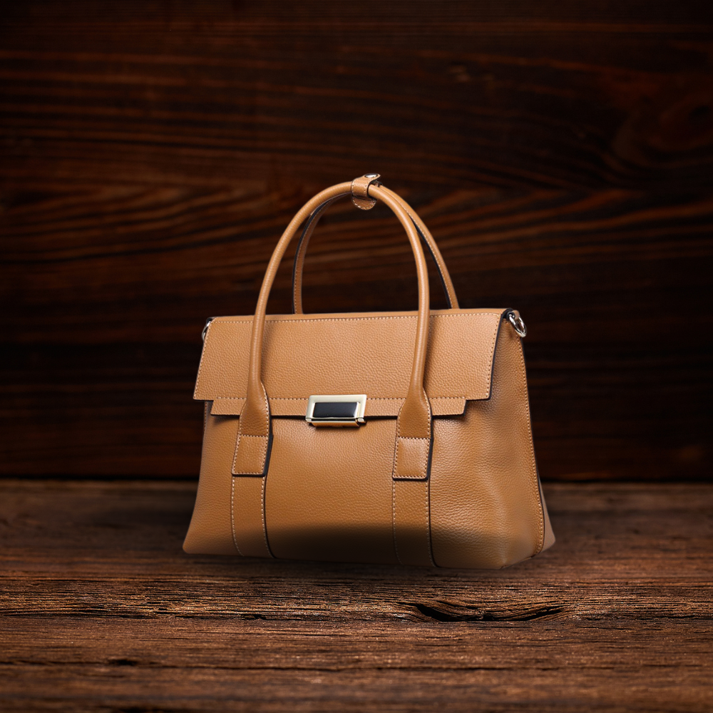 BERK | Echtes Leder Schloss Schnalle Tasche