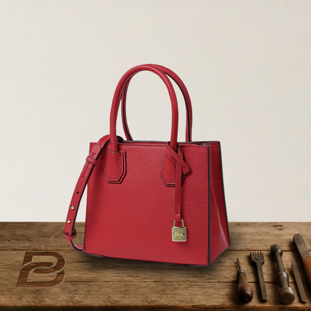 BERK | Handtasche aus strukturiertem, gekörntem Leder