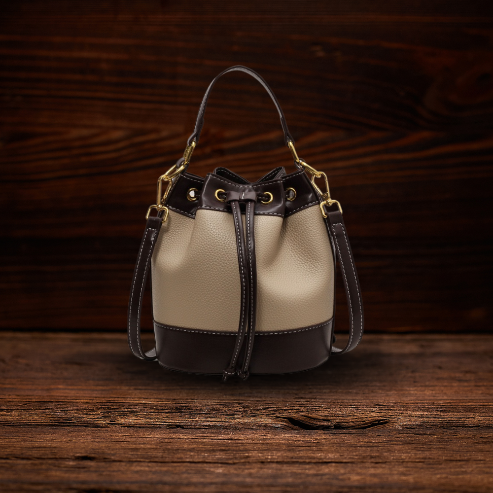 BERK | Zweifarbige Premium-Ledertasche mit verstellbarem Riemen