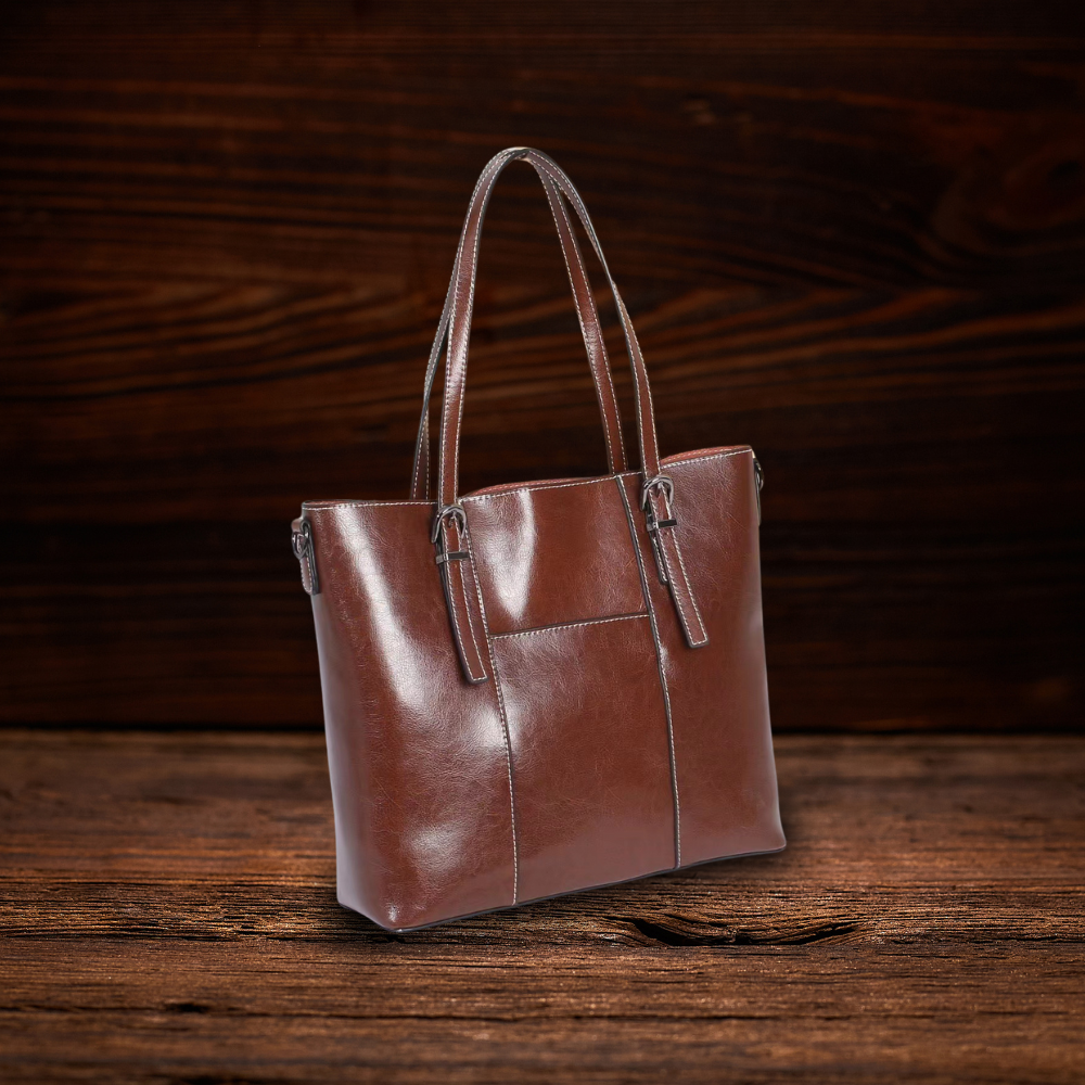 BERK | Große handgetragene Tasche aus echtem Leder