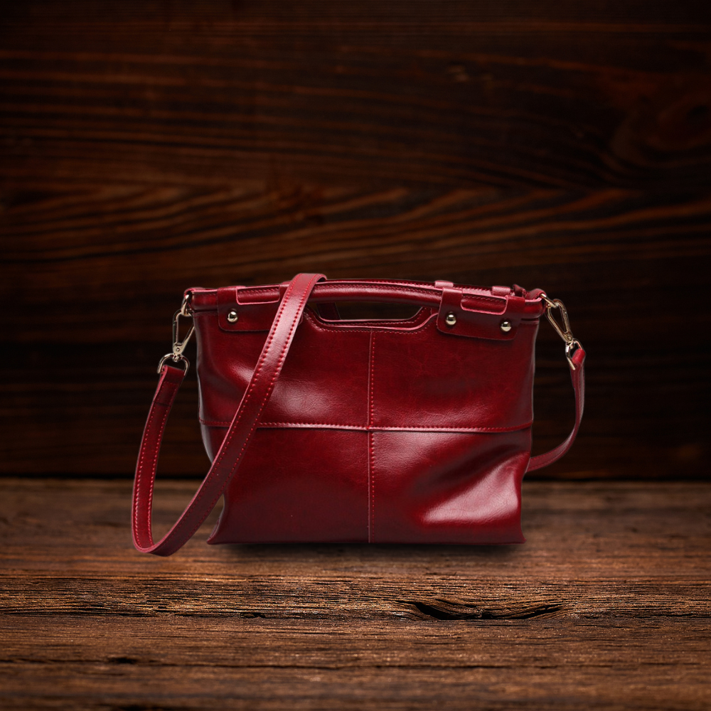 BERK | Echtes Leder Retro-Damen-Messenger-Tasche