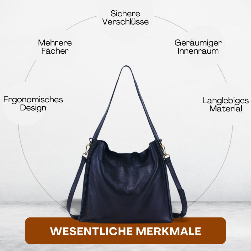 BERK | Tote Tasche aus echtem Rindsleder