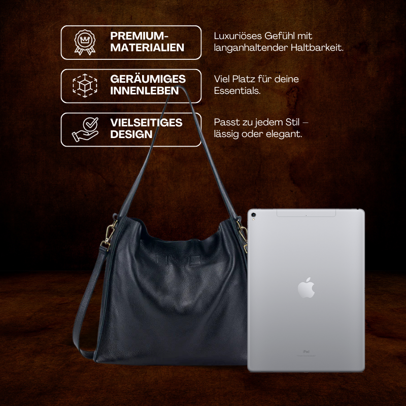 BERK | Tote Tasche aus echtem Rindsleder