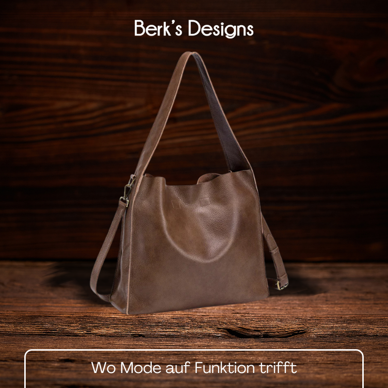 BERK | Tote Tasche aus echtem Rindsleder
