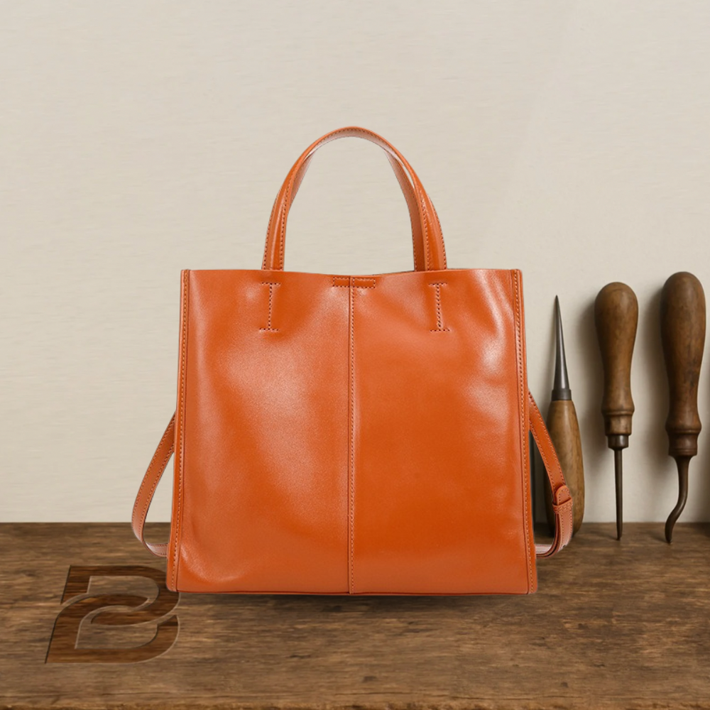 BERK | Klassische Leder-Tasche mit Top-Griff