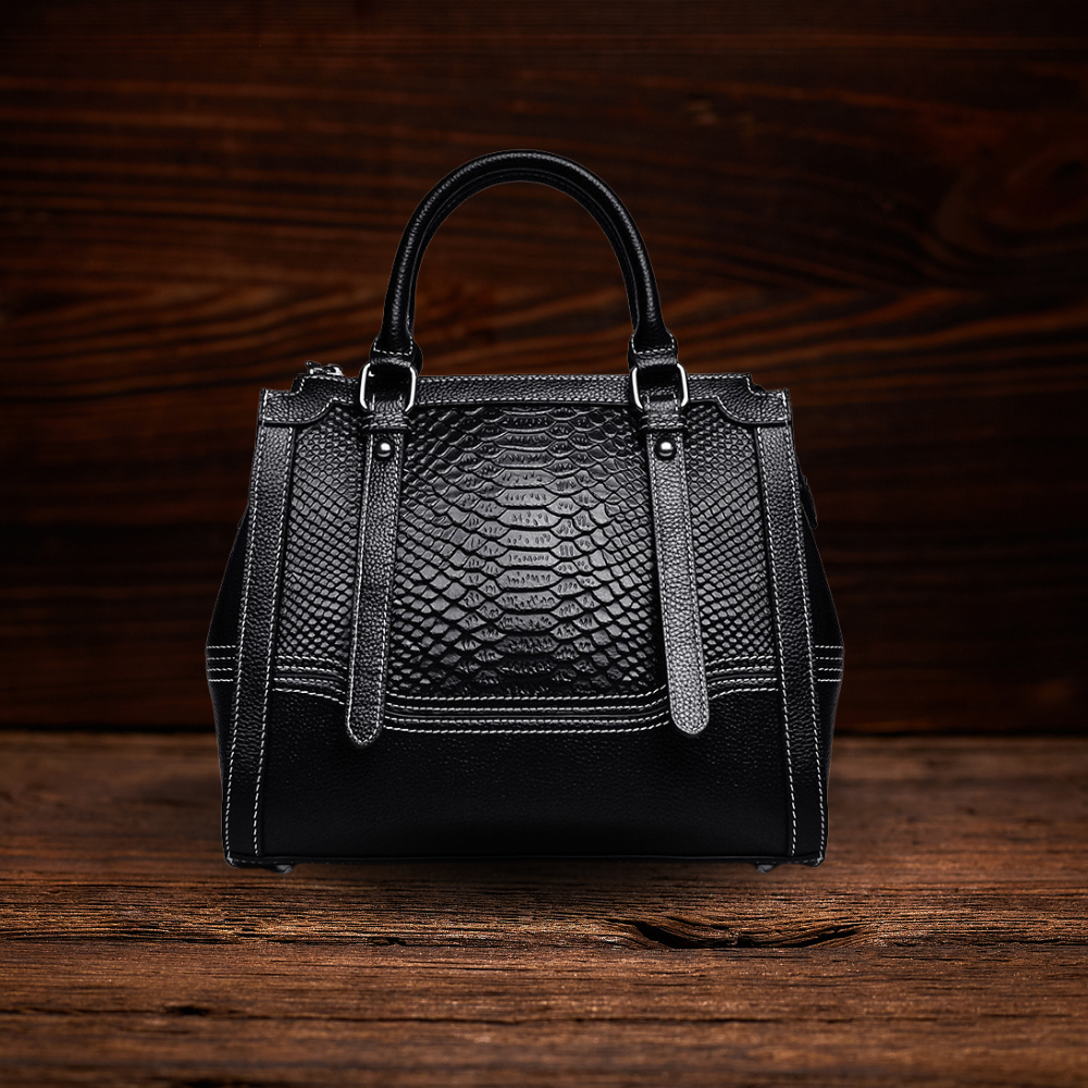 BERK | Elegante Tasche aus strukturiertem Leder