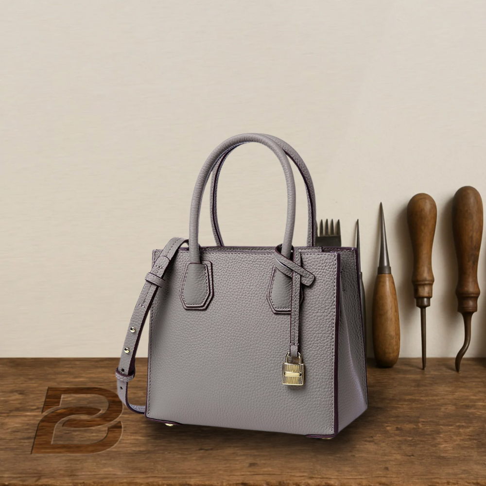 BERK | Handtasche aus strukturiertem, gekörntem Leder