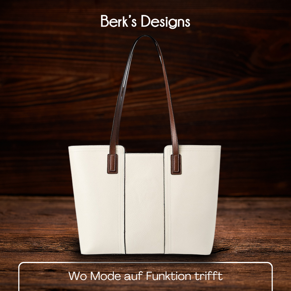 BERK | Shopper Ledertasche mit großem Fassungsvermögen