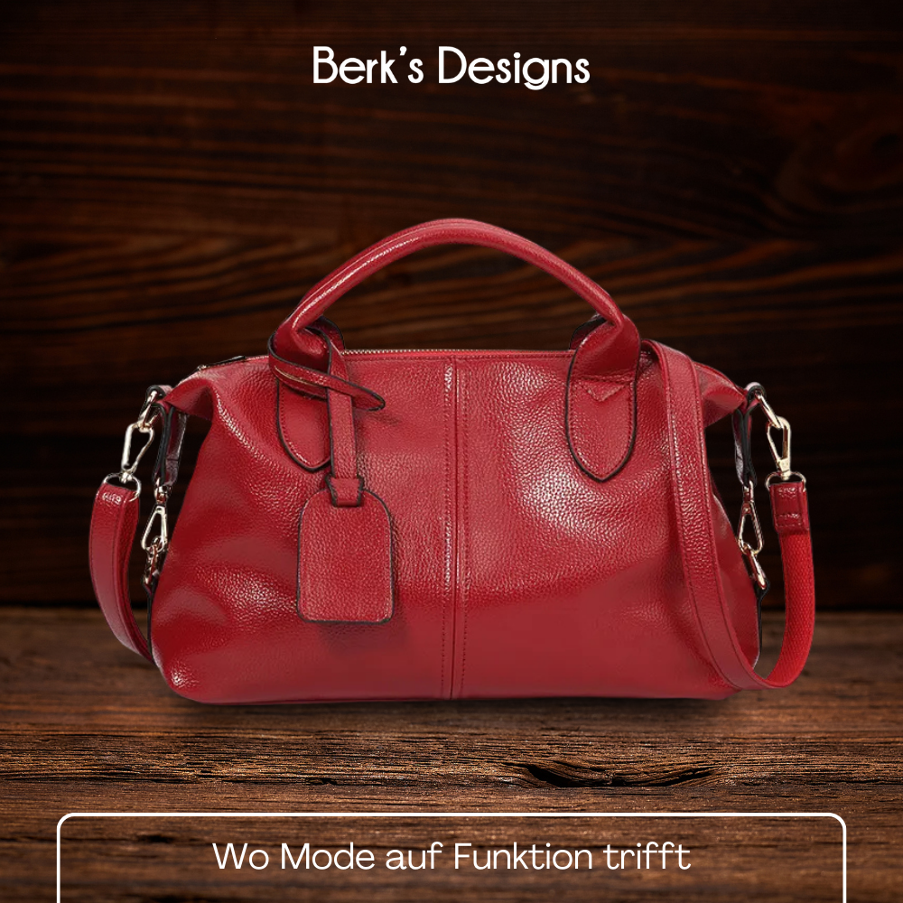 BERK | Weiche Narbung Elegante Ledertasche
