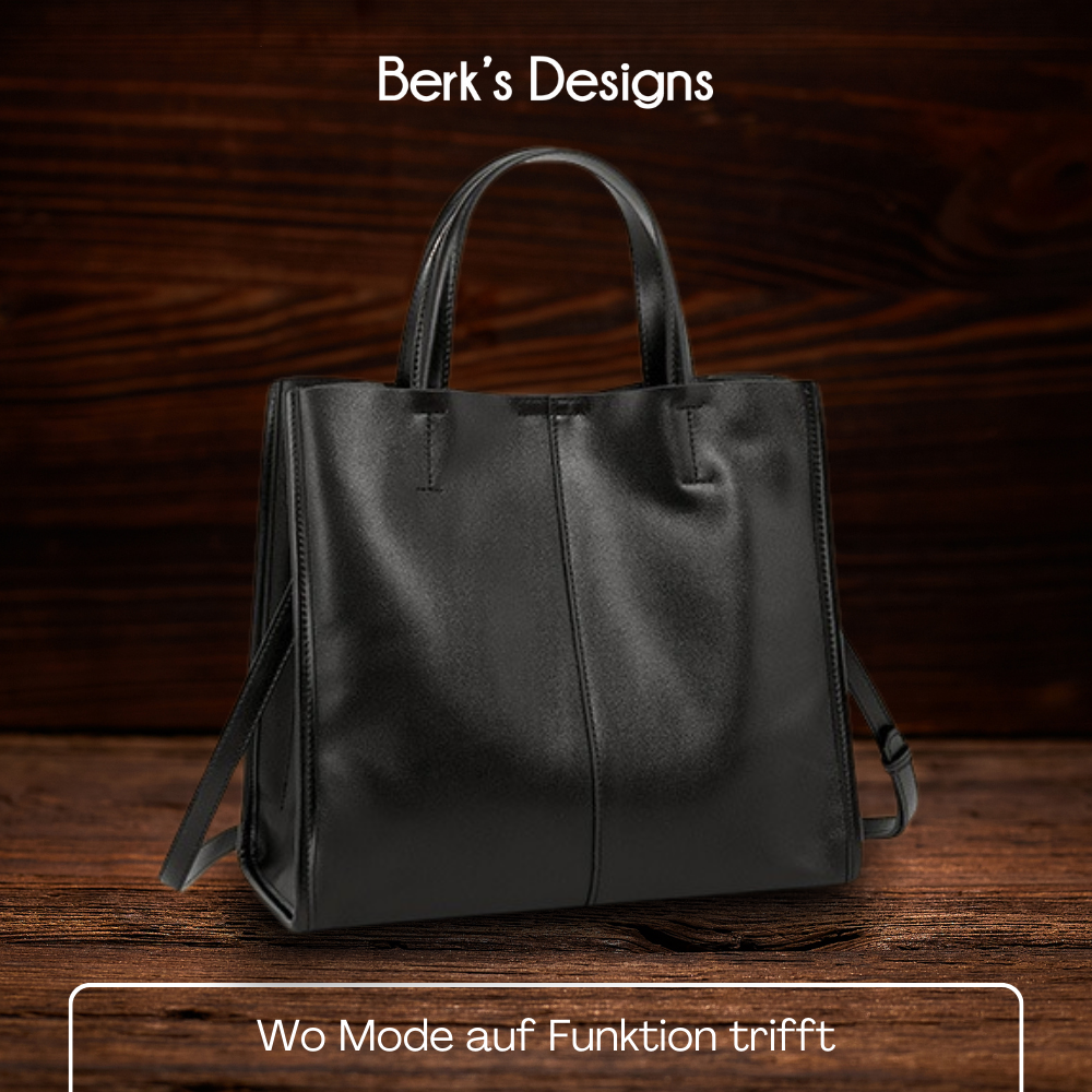 BERK | Klassische Leder-Tasche mit Top-Griff