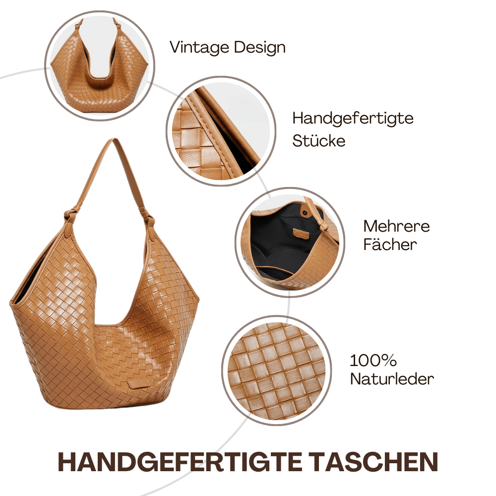 BERK | Tasche aus gewebtem Leder mit großem Fassungsvermögen