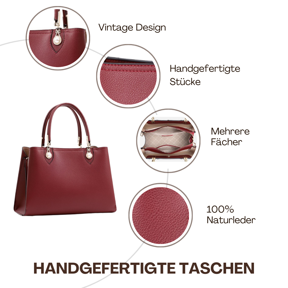 BERK | Elegante Vintage-Handtasche aus Leder