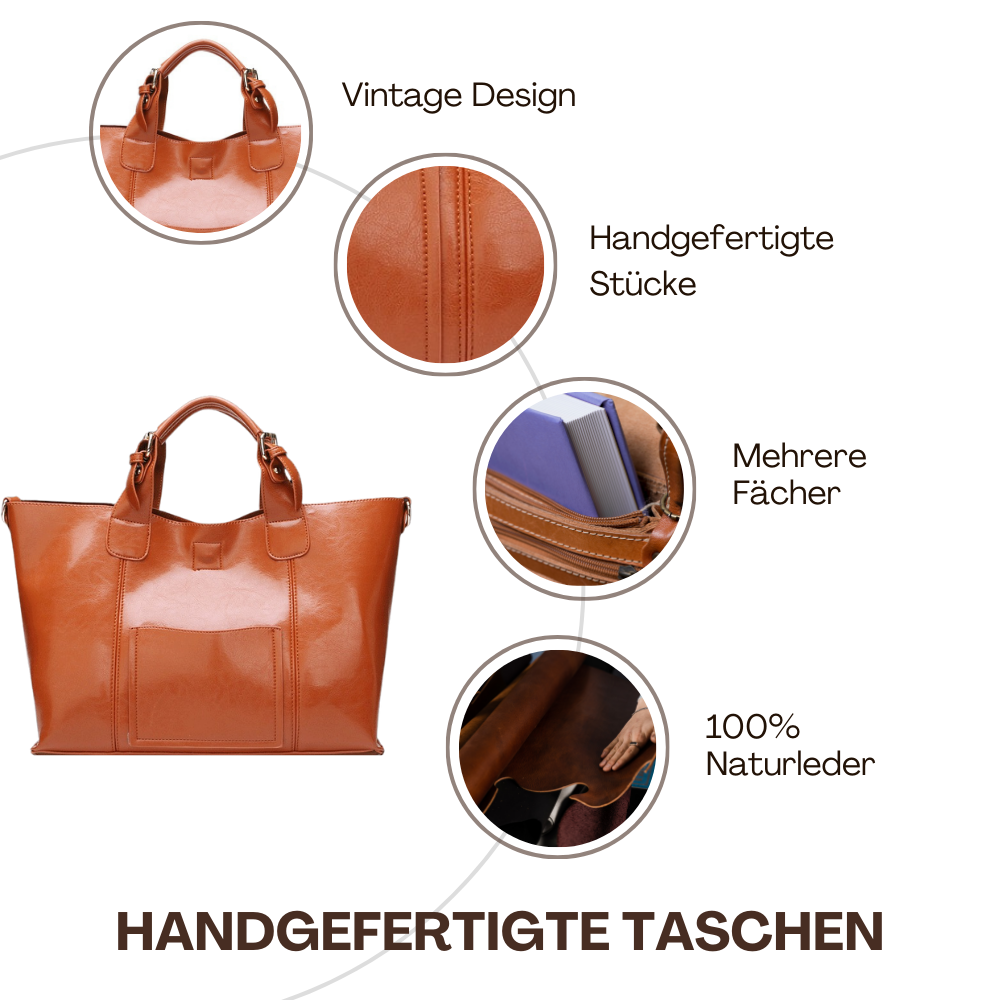 BERK | Klassische glatte Oberfläche Große Kapazität Tragetasche