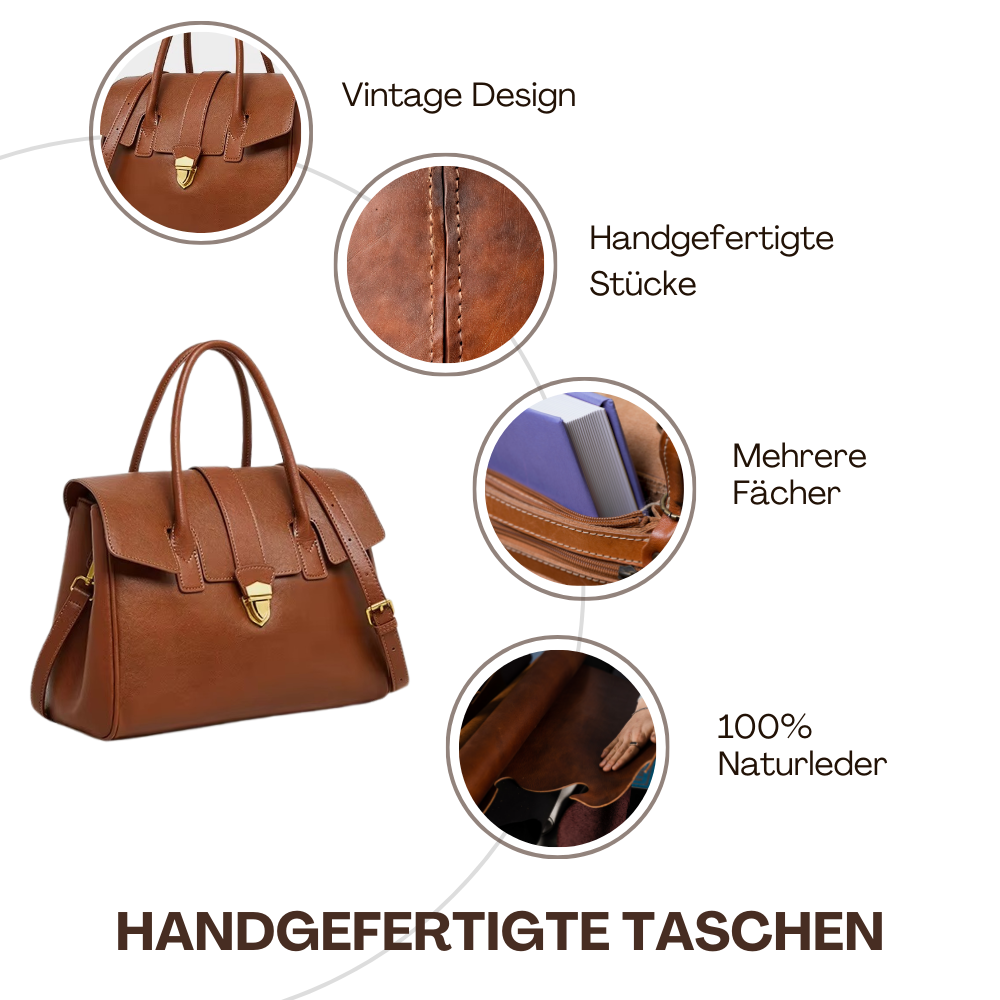 BERK | Klassische geräumige Cabrio-Handtasche