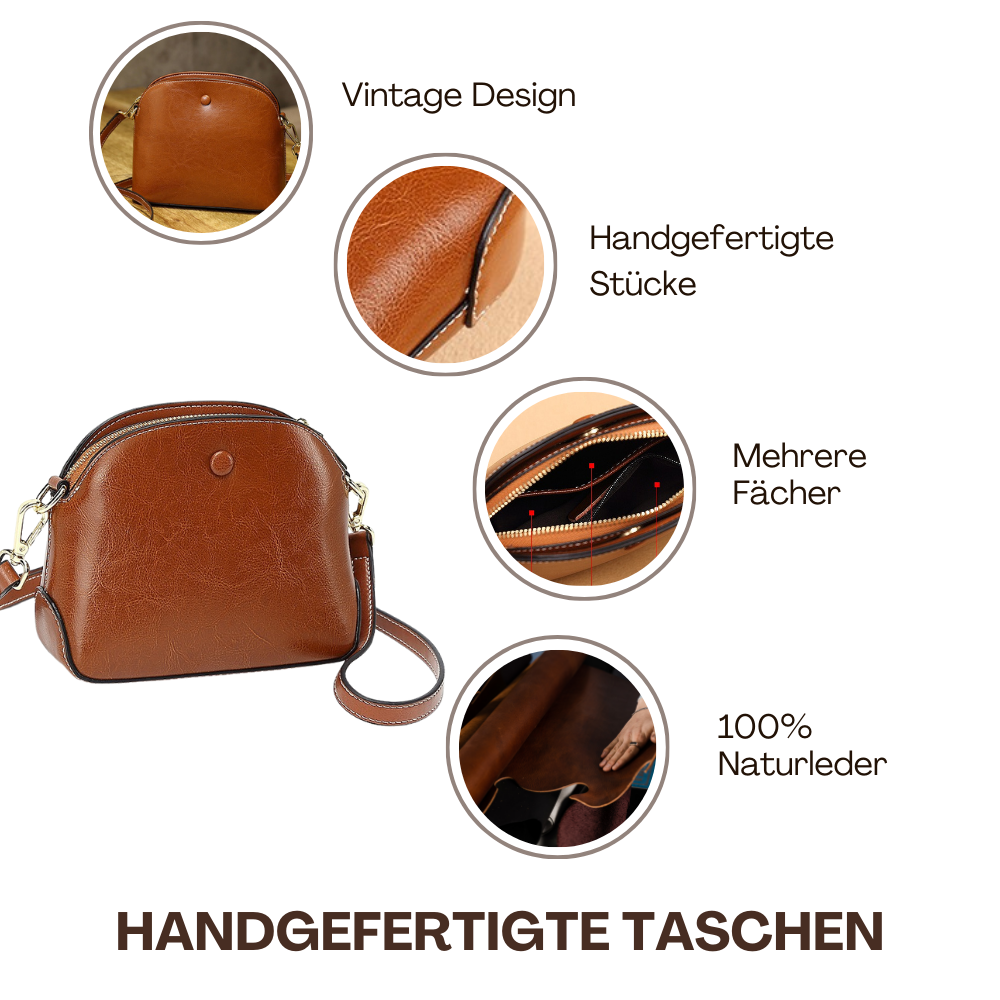 BERK | Strukturierte Mini-Lederumhängetasche