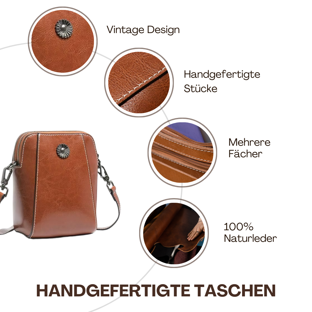 BERK | Klassische Leder-Crossbody-Tasche