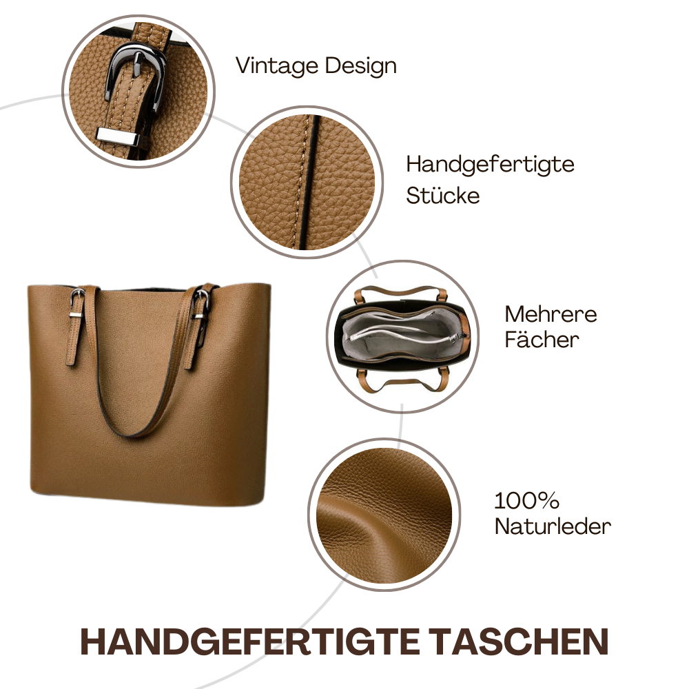 BERK | Klassische und elegante Tote Bag aus Leder