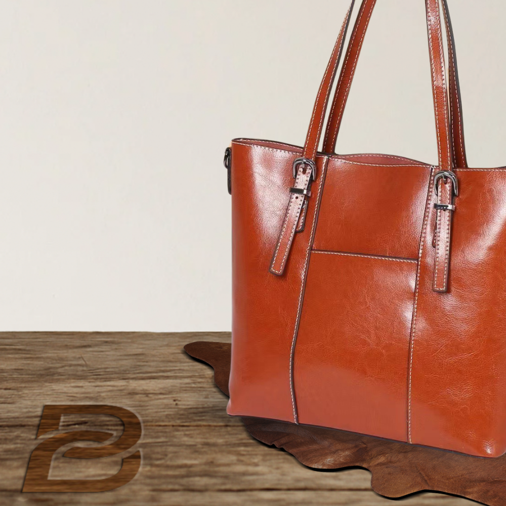 BERK | Große handgetragene Tasche aus echtem Leder