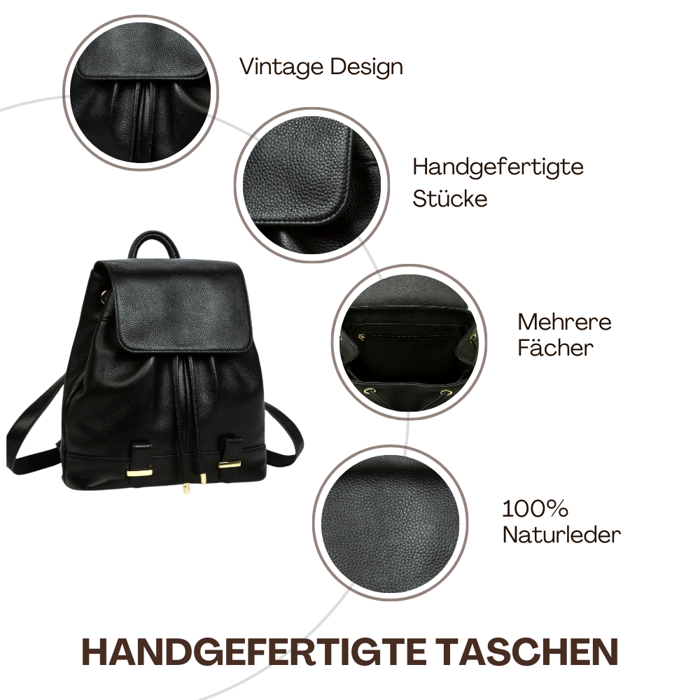 BERK | Moderner Vollnarbenleder-Rucksack
