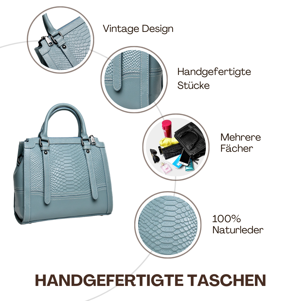 BERK | Elegante Tasche aus strukturiertem Leder
