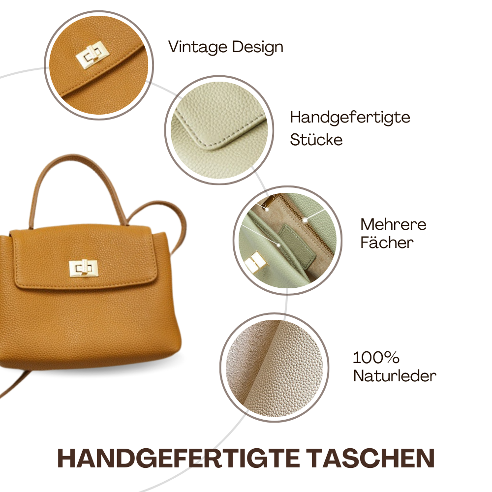 BERK | Mini Luxe Top Handle Ledertasche