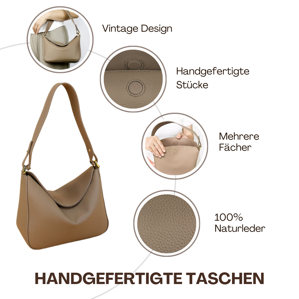 BERK | Foldover Leder Umhängetasche