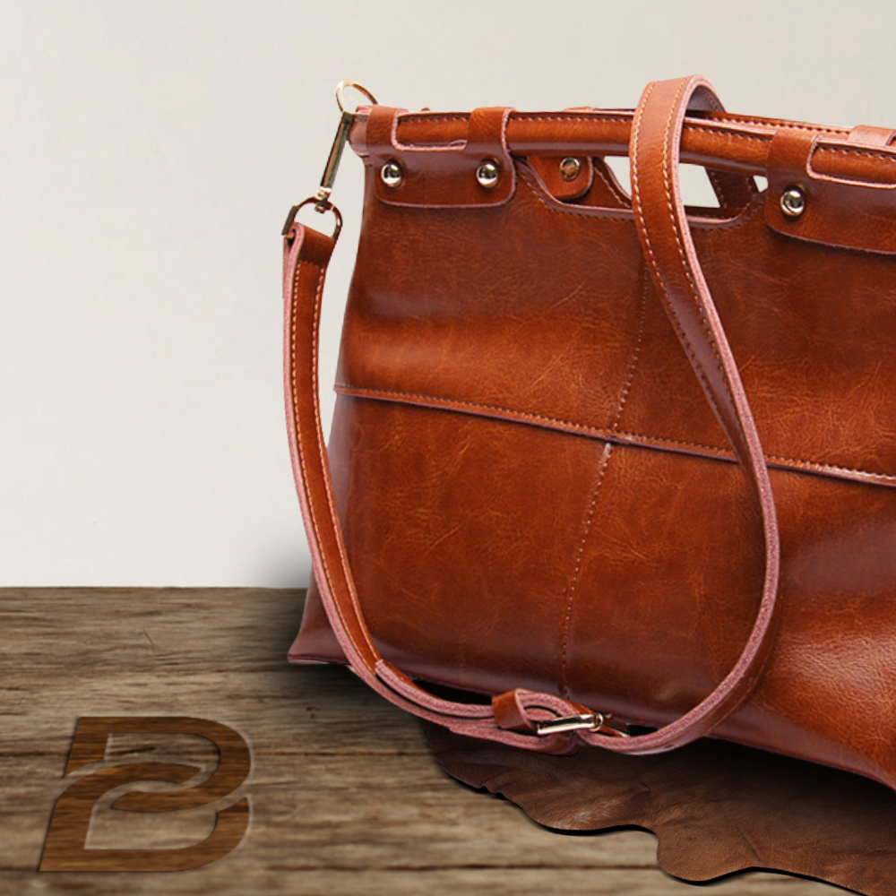 BERK | Echtes Leder Retro-Damen-Messenger-Tasche