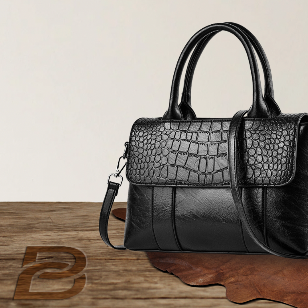 BERK | Strukturierte Ledertasche mit großem Fassungsvermögen