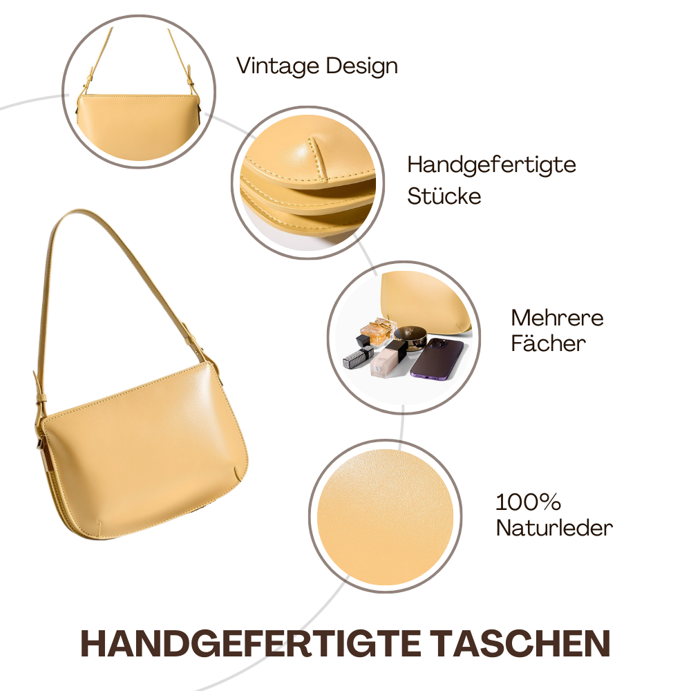 BERK | Minimalistische Ledertasche mit glatter Oberfläche
