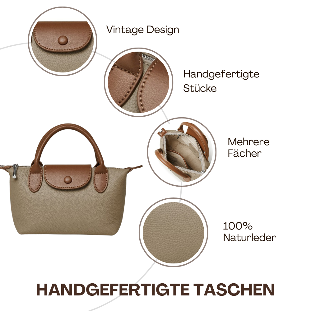 BERK | Trendiges klassisches Design Lederhandtasche