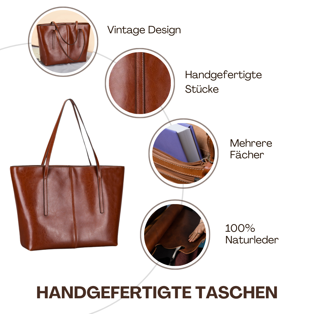 BERK | Shoppertasche aus klassischem Glattleder