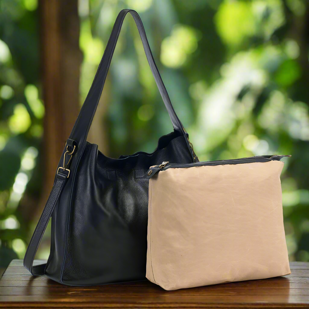 BERK | Tote Tasche aus echtem Rindsleder