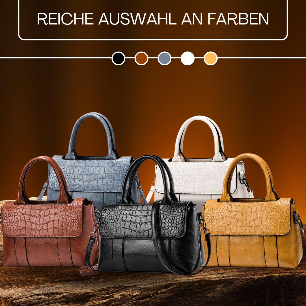 BERK | Strukturierte Ledertasche mit großem Fassungsvermögen