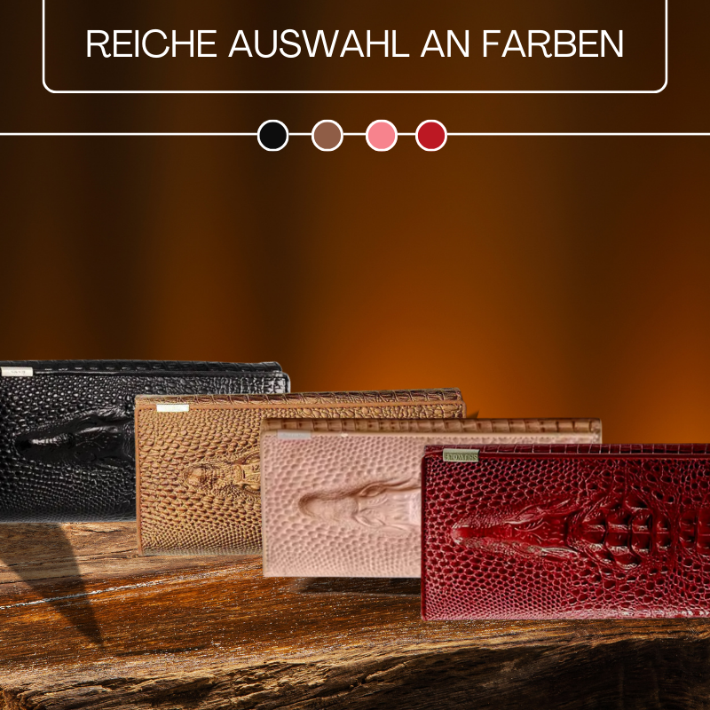 BERK | Elegante Geldbörse mit Kroko-Prägung