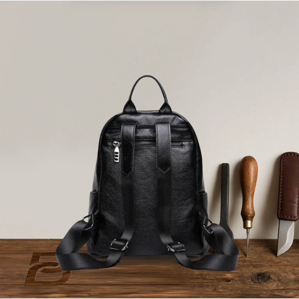 BERK | Laptop-sicherer Lederrucksack