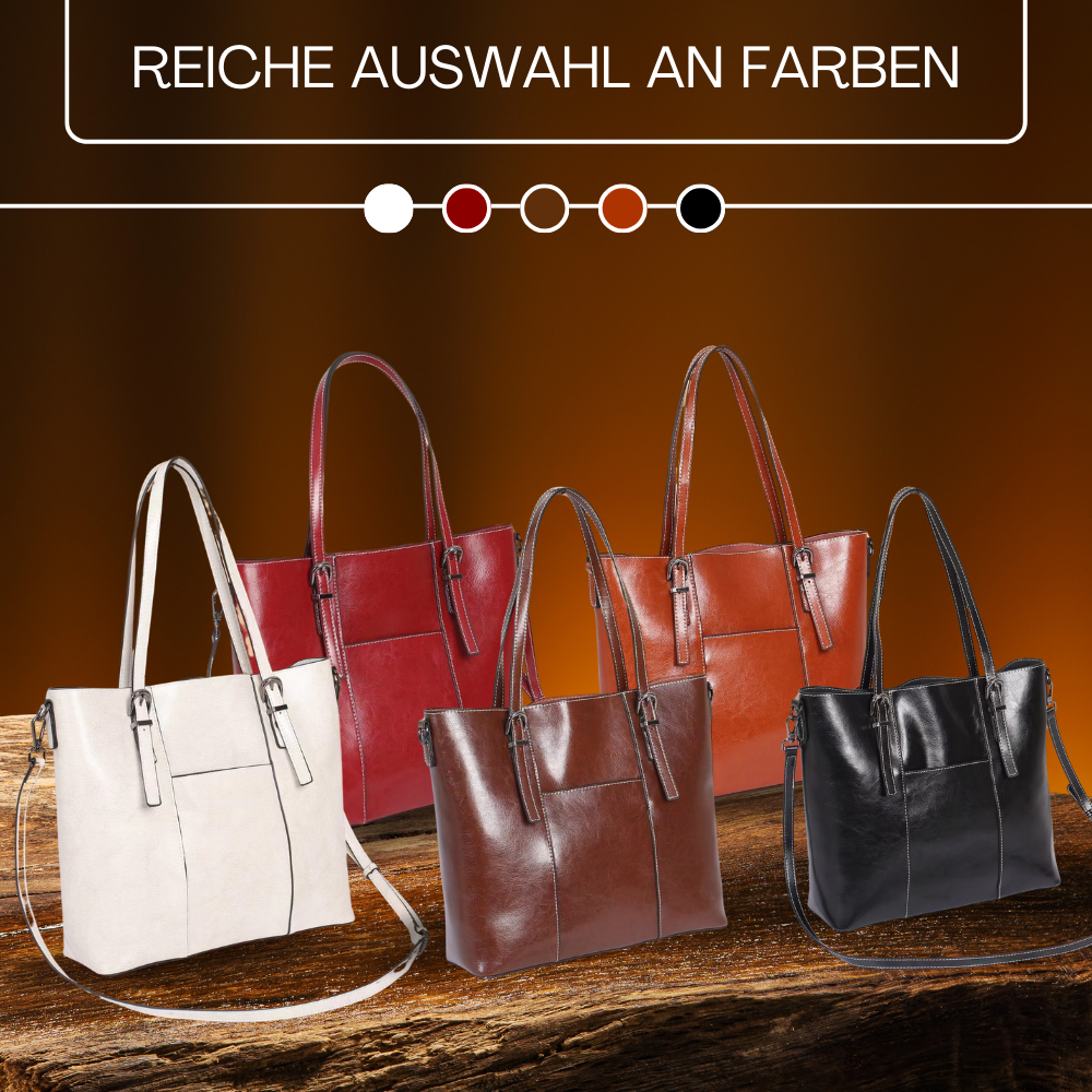 BERK | Große handgetragene Tasche aus echtem Leder