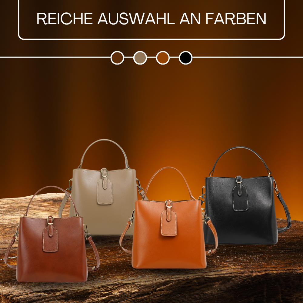 BERK | Mini-Ledertasche mit strukturiertem Top-Griff