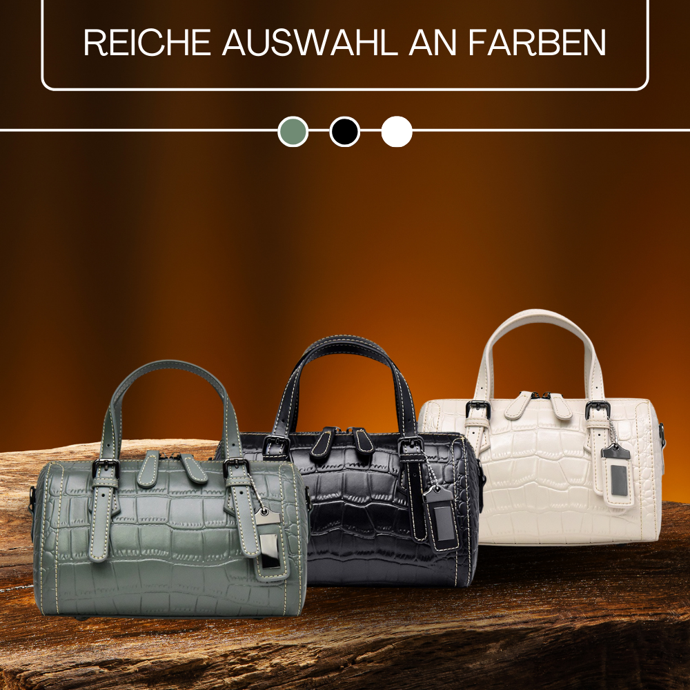 BERK | Handtasche aus Rindsleder mit Krokodilmuster