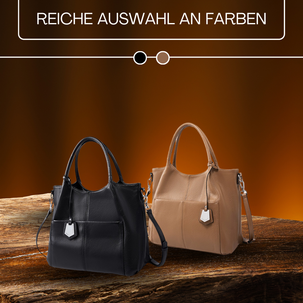BERK | Elegante Leder-Tote-Tasche mit großem Fassungsvermögen