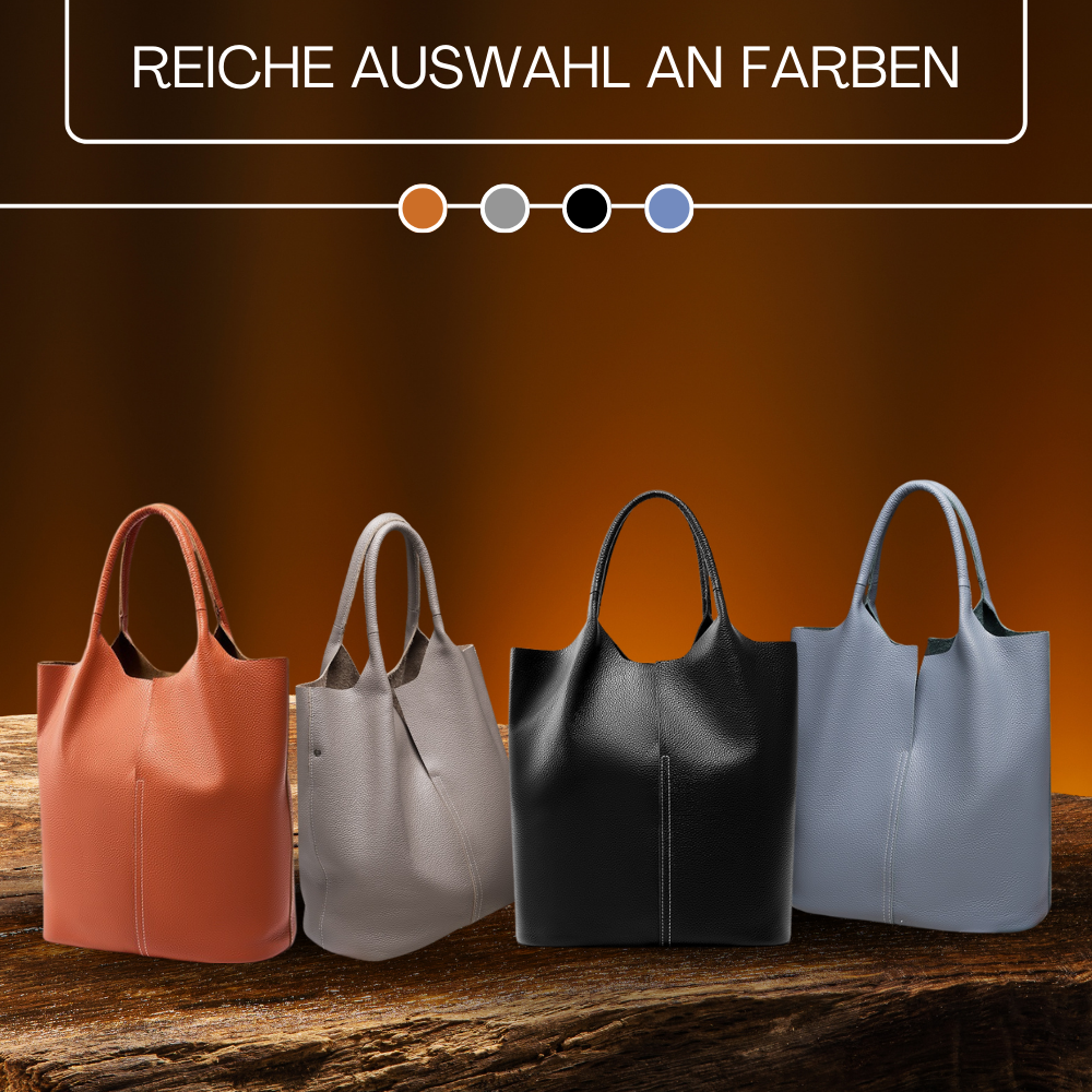 BERK | Leder-Tote mit verstärktem Griff und Etui
