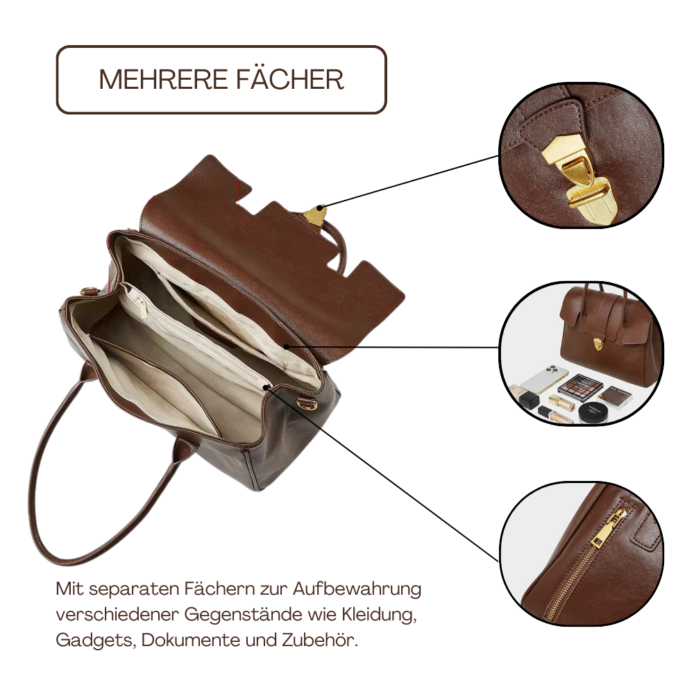 BERK | Klassische geräumige Cabrio-Handtasche