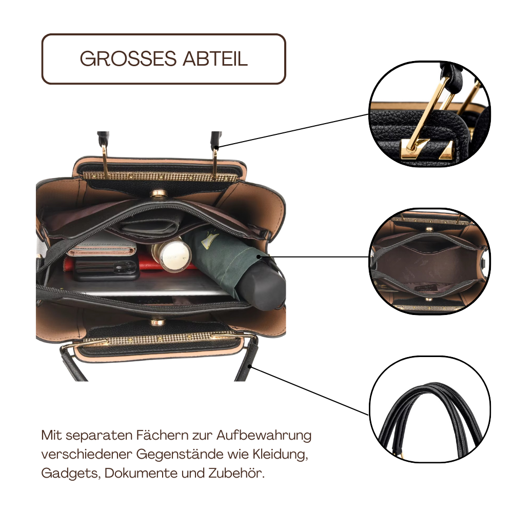 BERK | Elegante Premium Lederhandtasche
