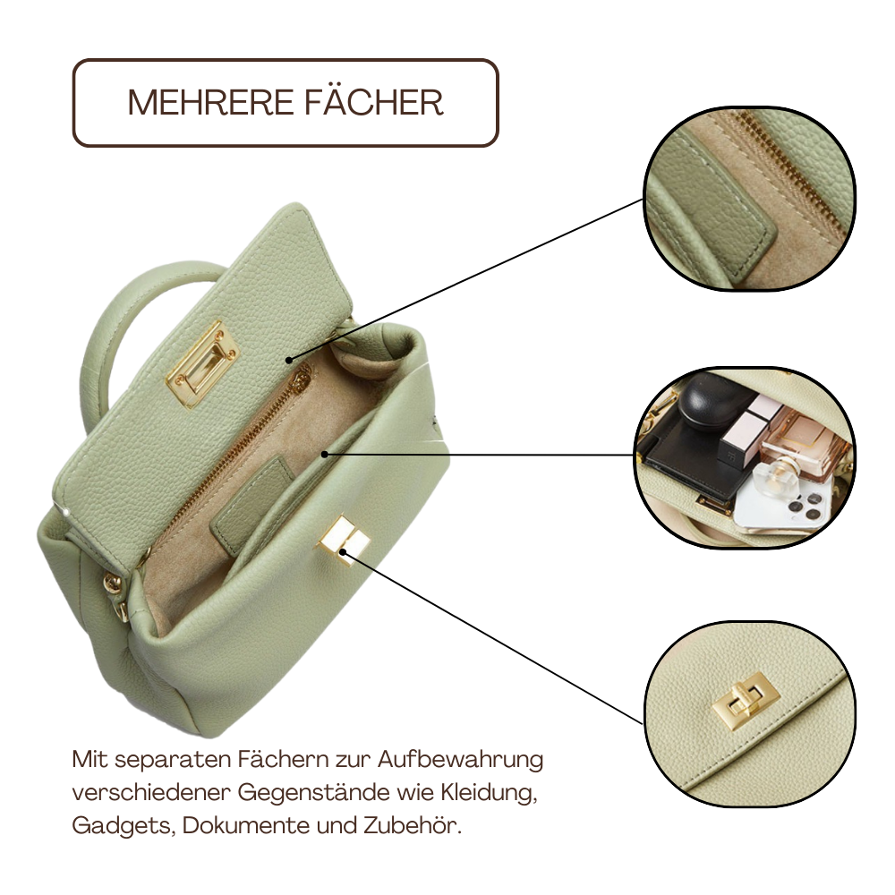 BERK | Mini Luxe Top Handle Ledertasche